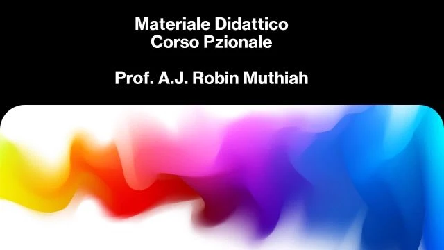 MATERIALE DIDATTICO P. ROBIN MUTHIAH