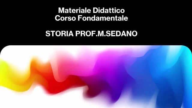 MATERIALE DIDATTICO PROF.M.SEDANO